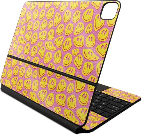 Glossy Glitter Skin Compatible with Apple Magic Keyboard for iPad Air 13-inch (M2) 2024 - Watercolor Blue - Premium 3M Vinyl Protective Decal Cover - Easy to Apply | Crafted in The USA by MightySkins in Saudi Arabia