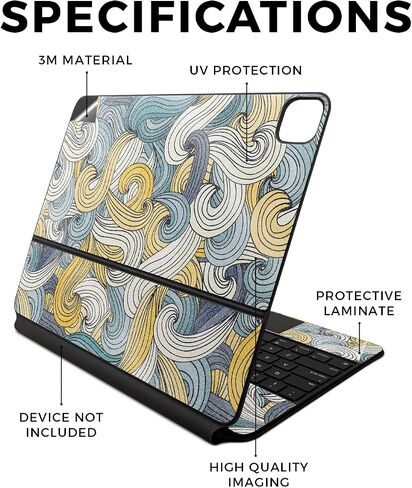 Skin Compatible with Apple Magic Keyboard for iPad Air 13-inch (M2) 2024 - Sticker Bomb - Premium 3M Vinyl Protective Wrap Decal Cover - Easy to Apply | Crafted in The USA by MightySkins in Saudi Arabia