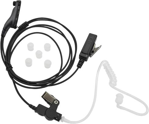 سماعة أذن سوداء وميكروفون للمراقبة بميكروفون وسماعة أذن لاسلكية Ptt لهاتف Motorola Solutions Impres xpr 7550e 7550 6550 6550e 6350 APX 8000 6000 li 7000 4000 Series Radios in Saudi Arabia