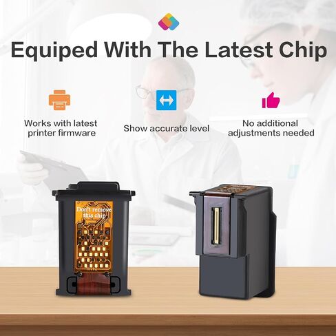 استبدال خرطوشة الحبر المعاد تصنيعها لطابعة HP Ink 63 63XL HP63XL لـ HP Officejet 3830 4650 5255 5258 5200 4652 4655 Envy 4520 4512 DeskJet 2130 2132 (2 أسود، 1 ثلاثي الألوان) in Kuwait