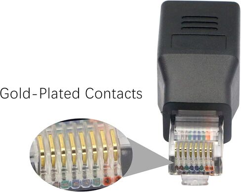 موصل تمديد شبكة RJ45، محول موسع شبكة RJ45 ذكر إلى أنثى Cat 5 LAN Ethernet، YOUCHENG لأجهزة الكمبيوتر والمفاتيح وأجهزة التوجيه (عبوة من قطعتين) in Saudi Arabia