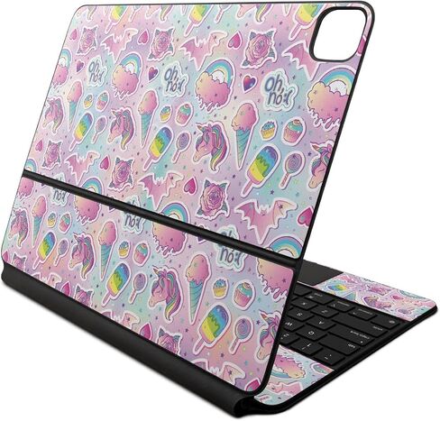 Carbon Fiber Skin Compatible with Apple Magic Keyboard for iPad Air 13-inch (M2) 2024 - Vintage Polaroid - Premium 3M Vinyl Protective Decal Cover - Easy to Apply | Crafted in The USA by MightySkins in Saudi Arabia