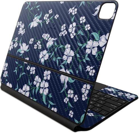 Carbon Fiber Skin Compatible with Apple Magic Keyboard for iPad Air 13-inch (M2) 2024 - Vintage Polaroid - Premium 3M Vinyl Protective Decal Cover - Easy to Apply | Crafted in The USA by MightySkins in Saudi Arabia