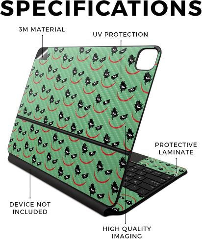 Carbon Fiber Skin Compatible with Apple Magic Keyboard for iPad Air 13-inch (M2) 2024 - Vintage Polaroid - Premium 3M Vinyl Protective Decal Cover - Easy to Apply | Crafted in The USA by MightySkins in Saudi Arabia