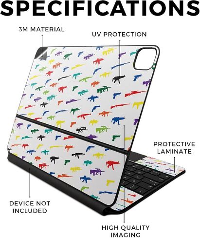 Skin Compatible with Apple Magic Keyboard for iPad Air 13-inch (M2) 2024 - Too Many Roses - Premium 3M Vinyl Protective Wrap Decal Cover - Easy to Apply | Crafted in The USA by MightySkins in Saudi Arabia