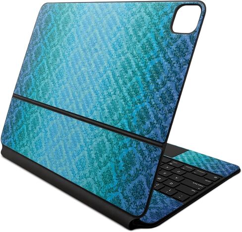 Glossy Glitter Skin Compatible With Apple Magic Keyboard for iPad Air 13-inch (M2) 2024 - Warm Modern Camo - Premium 3M Vinyl Protective Decal Cover - Easy To Apply | Crafted in the USA by MightySkins in Kuwait