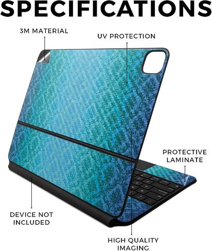 Glossy Glitter Skin Compatible With Apple Magic Keyboard for iPad Air 13-inch (M2) 2024 - Warm Modern Camo - Premium 3M Vinyl Protective Decal Cover - Easy To Apply | Crafted in the USA by MightySkins in Kuwait