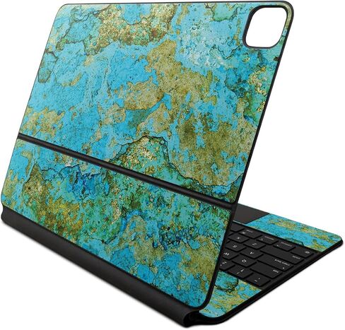 Glossy Glitter Skin Compatible With Apple Magic Keyboard for iPad Air 13-inch (M2) 2024 - Warm Modern Camo - Premium 3M Vinyl Protective Decal Cover - Easy To Apply | Crafted in the USA by MightySkins in Kuwait
