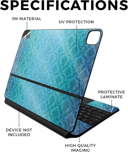 Glossy Glitter Skin Compatible With Apple Magic Keyboard for iPad Air 13-inch (M2) 2024 - Warm Modern Camo - Premium 3M Vinyl Protective Decal Cover - Easy To Apply | Crafted in the USA by MightySkins in Kuwait
