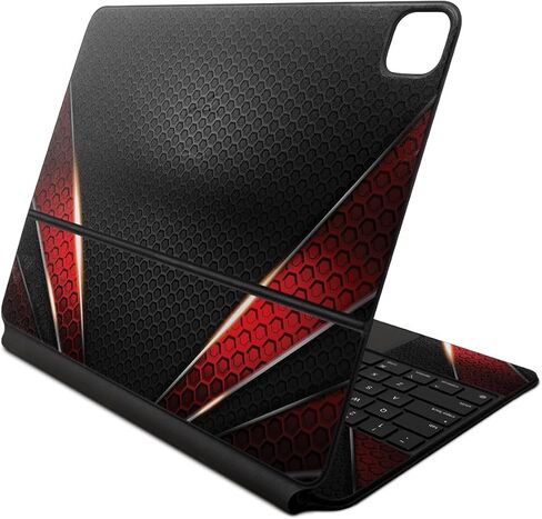 Glossy Glitter Skin Compatible With Apple Magic Keyboard for iPad Air 13-inch (M2) 2024 - Warm Modern Camo - Premium 3M Vinyl Protective Decal Cover - Easy To Apply | Crafted in the USA by MightySkins in Kuwait