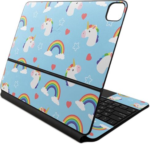 Glossy Glitter Skin Compatible With Apple Magic Keyboard for iPad Air 13-inch (M2) 2024 - Warm Modern Camo - Premium 3M Vinyl Protective Decal Cover - Easy To Apply | Crafted in the USA by MightySkins in Kuwait