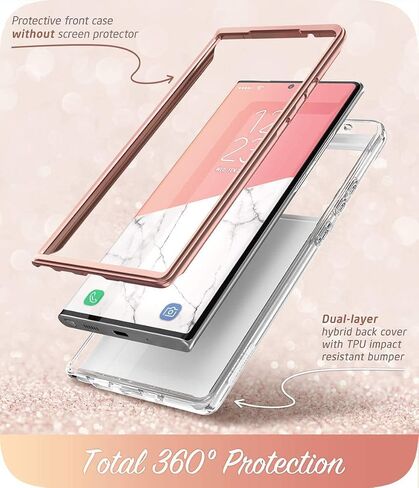 i-Blason Cosmo Series Case Designed for Galaxy Note 20 Ultra 5G (2020 Release), Protective Bumper Marble Design Without Built-in Screen Protector (Marble) in Saudi Arabia