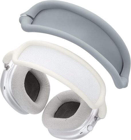 kwmobile Headband Cover Compatible with Apple Airpods Max - Headphones Cover Protector Silicone - Black in Saudi Arabia