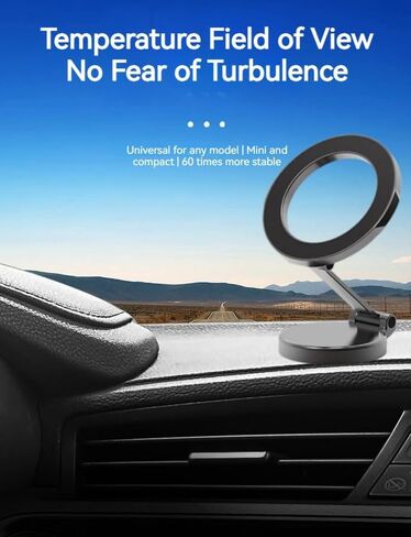 Fits MagSafe Car Mount, Hands Free Strong Magnetic Phone Holder for Car, Compatible with iPhone 15 14 13 12 Pro Max Plus, Magsafe Case and Other Smartphones Use with Iron Ring, (Silver) in Saudi Arabia
