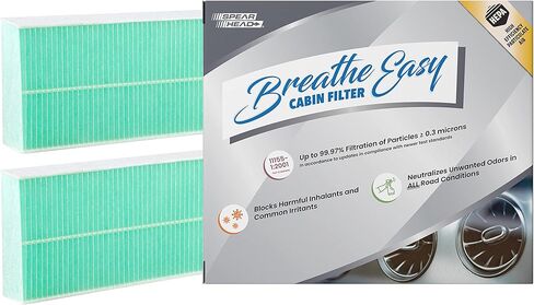 فلتر كابينة Spearhead HEPA Breathe Easy Cabin، ترشيح يصل إلى 99.97% لجزيئات 0.3 ميكرون مع عدم تقليل تدفق الهواء (BE-161H) in Kuwait