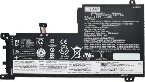 L19M3PF6 L19L3PF2 Laptop Battery 57Wh 3-Cell Compatible with Lenovo IdeaPad 5-15IIL05 5-15ARE05 5-15ITL05 5-15ALC05 5-15IAL7 5-15ABA7 Series L19C3PF5 in Saudi Arabia
