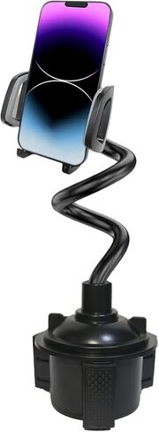 Cup Holder Phone Mount for Car, Universal [No Shaking] Car Cup Holder Phone Mount for Car Truck Fit for iPhone, Samsung & All Cell Phones in Saudi Arabia
