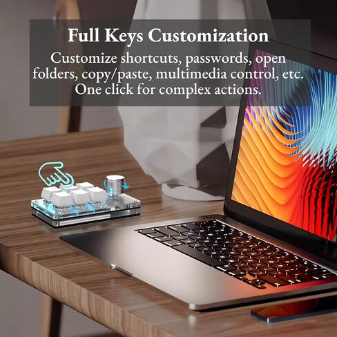 لوحة مفاتيح USB صغيرة، مقابض مخصصة باللون الأحمر، لوحة مفاتيح ماكرو، توصيل وتشغيل مريح للكمبيوتر المكتبي، تحسين كفاءة العمل (4 مفاتيح)، Genericud8vg19rh5-12 in Saudi Arabia