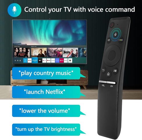 New BN59-01266A Voice Remote Control Replacement for Samsung Smart TV RMCSPM1AP1 UN50MU630D UN65MU850D UN43MU630D UN55MU630D UN55MU650D UN55MU700D UN55MU800D QN65Q7FD UN75MU630D UN65MU650D in Saudi Arabia