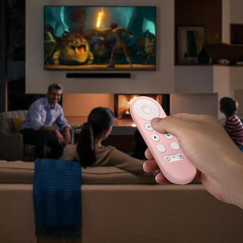 مجموعة غطاء جهاز التحكم عن بعد kwmobile متوافقة مع Google Chromecast 2020 4K (ليس للجيل الجديد) - مجموعة من قطعتين لجهاز التحكم عن بعد وجهاز - أبيض/أبيض in Saudi Arabia