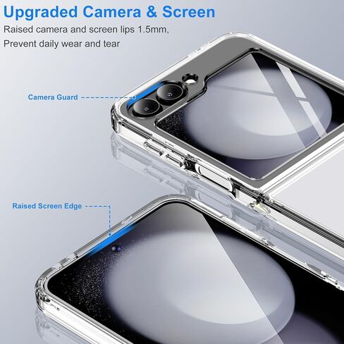 Magnetic Case for Samsung Galaxy Z Flip 5 Compatible with Magsafe, Flip 5 Case with Kickstand, Slim&Silky Matte Translucent Back TPU Hinge Shockproof Protective Case for Z Flip5 5G (Black) in Saudi Arabia