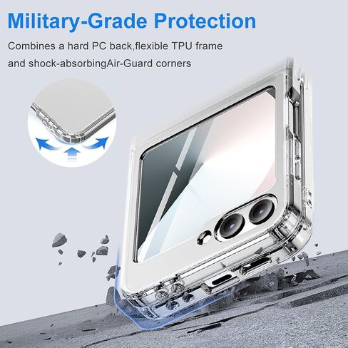 Magnetic Case for Samsung Galaxy Z Flip 5 Compatible with Magsafe, Flip 5 Case with Kickstand, Slim&Silky Matte Translucent Back TPU Hinge Shockproof Protective Case for Z Flip5 5G (Black) in Saudi Arabia