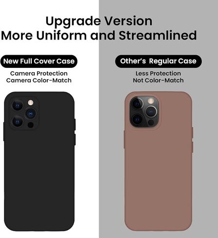 Cordking Designed for iPhone 13 Pro Case, Silicone Full Cover [Enhanced Camera Protection] Shockproof Protective Phone Case with [Soft Anti-Scratch Microfiber Lining], 6.1 inch, Plum in Saudi Arabia