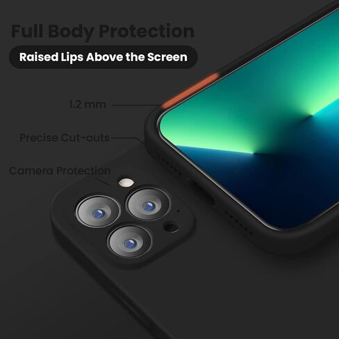Cordking Designed for iPhone 13 Pro Case, Silicone Full Cover [Enhanced Camera Protection] Shockproof Protective Phone Case with [Soft Anti-Scratch Microfiber Lining], 6.1 inch, Plum in Saudi Arabia