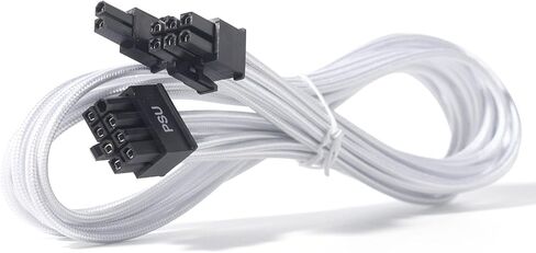 كابل PCIE للموسمي، 65 سم ذكر إلى ذكر PSU 8 Pin إلى 6+2 Pin GPU كابل طاقة للتركيز الموسمي Prime Modular Power Supply (25 بوصة) (18AWG أبيض) in Kuwait