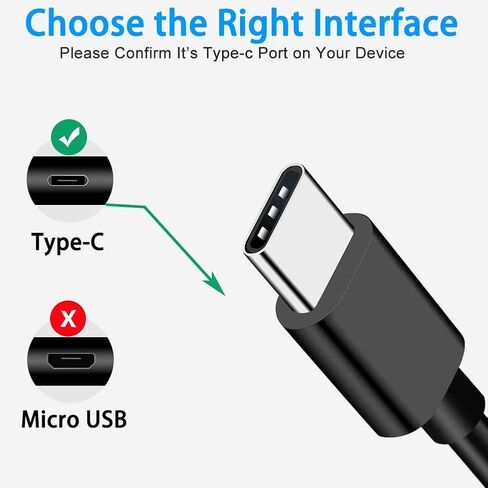 كابل شحن USB لسماعات الأذن متوافق مع كابل شحن Anker Soundcore Life P2/Life A2 NC/Life A1/Life Dot 2/Liberty 2 Pro/Liberty Air 2 Pro/Spirit X2/Spirit Dot 2 in Saudi Arabia