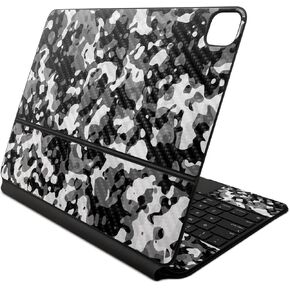 Carbon Fiber Skin Compatible with Apple Magic Keyboard for iPad Air 13-inch (M2) 2024 - Black Modern Camo - Premium 3M Vinyl Protective Decal Cover - Easy to Apply | Crafted in The USA by MightySkins