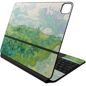 Skin Compatible with Apple Magic Keyboard for iPad Air 13-inch (M2) 2024 - Green Wheat Fields - Premium 3M Vinyl Protective Wrap Decal Cover - Easy to Apply | Crafted in The USA by MightySkins