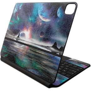 Glossy Glitter Skin Compatible with Apple Magic Keyboard for iPad Air 13-inch (M2) 2024 - Space Horizon - Premium 3M Vinyl Protective Decal Cover - Easy to Apply | Crafted in The USA by MightySkins