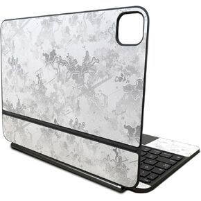 Glossy Glitter Skin Compatible with Apple Magic Keyboard for iPad Pro 11‑inch (M4) 2024 - Viper Snow - Premium 3M Vinyl Protective Wrap Decal Cover - Easy to Apply | Crafted in The USA by MightySkins