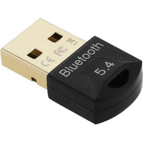 eMagTech 1PC Bluetooth Adapter 5.4 USB Bluetooth Dongle for Windows 11/10/8.1/7 26.5x14.2x8.4mm for Mouse Keyboard Headphones Smartphone Tablet