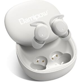 Damipow Wireless Sleep Earbuds, Bluetooth 5.3 Noise Blocking Sleep Headphones for Side Sleepers, Invisible Sleep Earphones Women Men for Sleeping, Snoring, Work and Traveling, 2024 Version (Ivory)