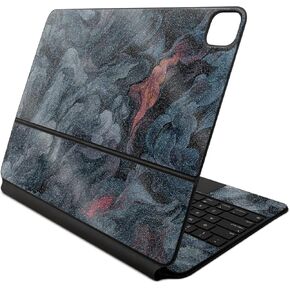 Glossy Glitter Skin Compatible With Apple Magic Keyboard for iPad Air 13-inch (M2) 2024 - Storm Cloud - Premium 3M Vinyl Protective Wrap Decal Cover - Easy To Apply | Crafted in the USA by MightySkins