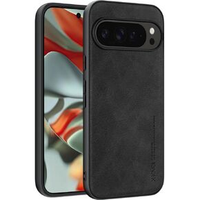 حافظة X-level لهاتف Google Pixel 9/Pixel 9 Pro، حافظة رفيعة مصنوعة من جلد البولي يوريثان، غطاء هاتف واقٍ مقاوم للصدمات لهاتف Pixel 9/9 Pro (بني)