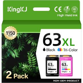 65XL Ink Cartridge High-Yield 2-Pack Black Color Replacement for HP 65XL 65 DeskJet 3755 3772 3700 3752 3722 2600 2622 2652 2624 2655 3720 3723 3758 Envy 5055 5000 5070 5014 5052 5058 Printer Inkjet