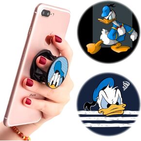 3 Pack/Multifunction Cell Phone Stand Blue Design Holder and Grip Foldable Phone Kickstand Mount Compatible for Smartphones
