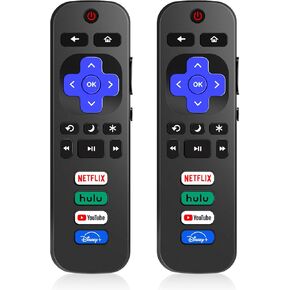 Remote Control Only for Roku TV, FlyCoco Universal Infrared No Setup Needed Replacement Television Remote Control Compatible with TCL Onn Sharp Insignia and More (Not for Roku Stick & Box) in Kuwait