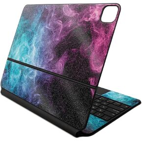 Glossy Glitter Skin Compatible with Apple Magic Keyboard for iPad Air 13-inch (M2) 2024 - Mystic Smoke - Premium 3M Vinyl Protective Decal Cover - Easy to Apply | Crafted in The USA by MightySkins