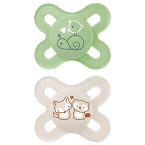 MAM Original Start Matte Newborn Baby Pacifier, Best Pacifier for Breastfed Babies, Boy, 0-3 Months (Pack of 4)