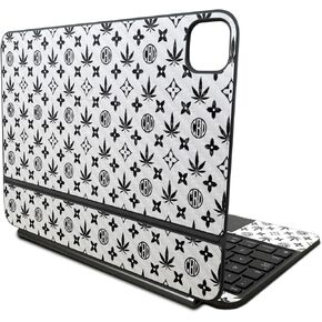Carbon Fiber Skin Compatible with Apple Magic Keyboard for iPad Pro 11‑inch (M4) 2024 - CBD Black - Premium 3M Vinyl Protective Wrap Decal Cover - Easy to Apply | Crafted in The USA by MightySkins