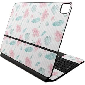 Carbon Fiber Skin Compatible With Apple Magic Keyboard for iPad Air 13-inch (M2) 2024 - Paper Flowers - Premium 3M Vinyl Protective Wrap Decal Cover - Easy To Apply | Crafted in the USA by MightySkins
