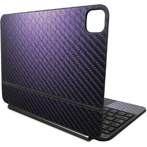 Carbon Fiber Skin Compatible with Apple Magic Keyboard for iPad Pro 11‑inch (M4) 2024 - Antique Purple - Premium 3M Vinyl Protective Decal Cover - Easy to Apply | Crafted in The USA by MightySkins
