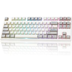 Rapid Trigger Keyboard Mechanical Magnetic Switch RGB Wired USB Mechanical Gaming Keyboard 87 Keys for Windows macos, White