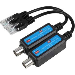 IP Network Coaxial Transmitter 10/100Mbps Network HD Camera Coaxial Lines,Passive IP Network Coaxial Transmitter Receiver Extender IP NVR Camera