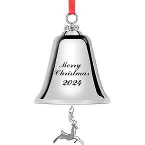 2023 Christmas Bells Silver Christmas Bell Christmas Decor Home deocor Christmas Tree Decor, Door Decor Wreath Decor Bells Gifts for Women Gifts for Friends