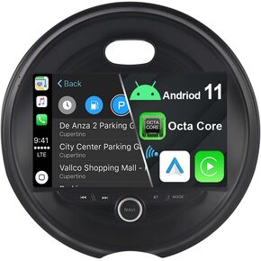ASURE 9 inch Car Stereo Radio for Mini Cooper Hatch/Hardtop 2014-2019 Low-end w/o Nav Screen Cars,8Core 4G+64GB Android Car GPS Navigation Unit with Wireless Carplay,Android Auto,1280x720 Touchscreen